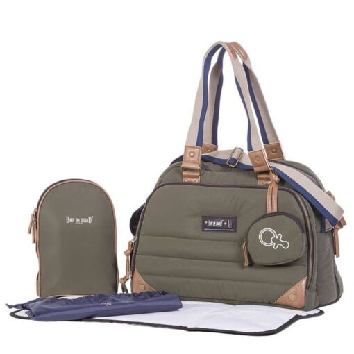 BABY ON BOARD Luiertas EASY LIFE khaki