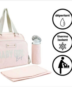 Baby op baby aan boord simpelweg babybag - rose