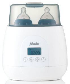 Digitale dubbele flessenwarmer Alecto Wit