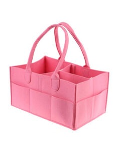 Luiertas Vilt Roze 32 x 22 x 19 cm Luier Organizer