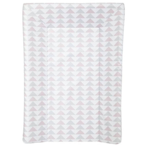 BABYCALIN Luxe aankleedkussen - Geometrische patronen - Roze en grijs - 50 x 70 cm