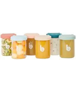 Babymoov ISY BOWLS - 6 Glazen bewaarpotjes 250 ml
