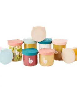 Babymoov ISY Bowls - 9 glazen bewaarpotjes - 6x 250ml + 3x 120ml