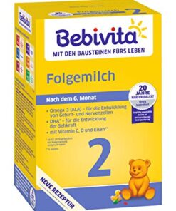 Bebivita 2 opvolgmelk - vanaf de 6e maand, verpakking van 4 (4 x 500 g)