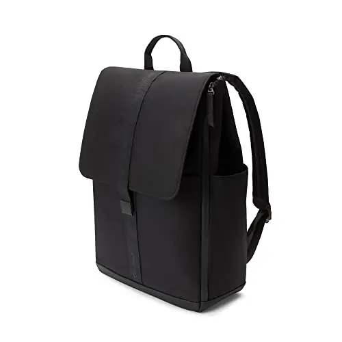 Bugaboo luierrugzak, duurzame tas van gerecyclede materialen, waterafstotend, makkelijk schoon te maken, inclusief verschoonmat en geïsoleerde bekerhouder, Midnight Black