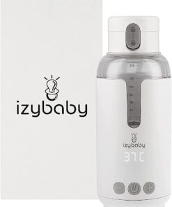 izybaby Nomad, draagbare flessenwarmer/auto, instelbare temperatuur, USB-opladen, melkverwarmer