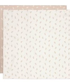 Jollein 535-852-67042 hydrofieldoeken/swaddle set van 2 Twig roze/wit (115x115 cm)
