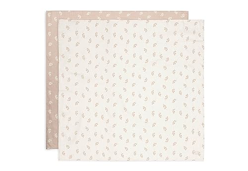 Jollein 535-852-67042 hydrofieldoeken/swaddle set van 2 Twig roze/wit (115x115 cm)