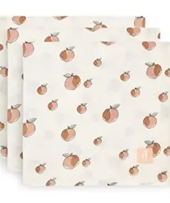 Jollein 535-855-66030 Muslin Cloths/Swaddle Hydrofiel Peach White 70 x 70 cm