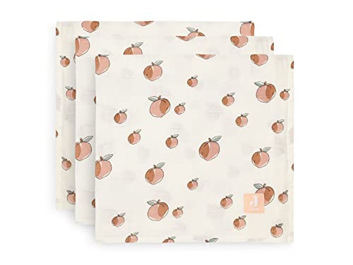 Jollein 535-855-66030 Muslin Cloths/Swaddle Hydrofiel Peach White 70 x 70 cm