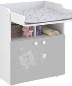 Polini Bear teddy dressoir 2 deuren - wit / grijs