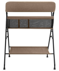 The Living Store Verschoontafel - Taupe - 80.5 x 67 x 102.5 cm - Stevig en inklapbaar