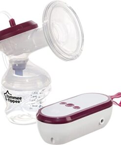 Tommee Tippee Elektrische melkpomp, draagbaar en oplaadbaar, zeer stil met druk- en massagemodi