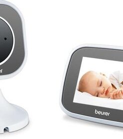 Beurer BY 110 Video Babyfoon - Ouderunit/XL beeldscherm & camera - Digitale wireless verbinding - Bereik tot 300 meter - Nachtzicht - Digitale zoom - Intercom - Liedjes - Diverse alarmen - Timer - Eco+ - 3 Jaar garantie