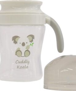 Bo Jungle - Drinkbeker kinderservies - antilekbeker 360° - 240 ml - Met handgrepen en deksel - Cuddly Koala 360° Drinking Cup