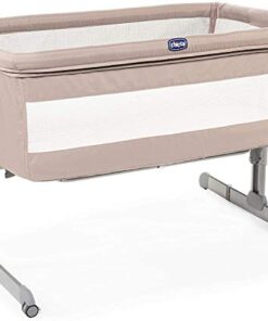 Chicco - Co-Sleeper Next2Me - Aanschuifwieg voor Baby - Instelbare Hoogte - Veilige Installatie - Babybed Inclusief Matras - Lichtbruin (Sand)