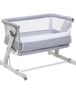 Chicco Next2Me Pop-Up, babybedje, innovatieve en compacte vergrendeling, overal mee naartoe te nemen, in hoogte verstelbaar, kantelbaar, inclusief matras en reistas, Grey Mist