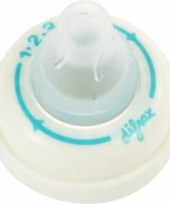 Difrax 1-2-3 Natural Flessenring met Flessenspeen voor smalle babyflessen