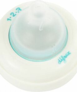 Difrax 1-2-3 Wide Flessenring met Flessenspeen voor brede babyflessen