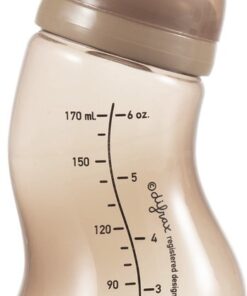 Difrax Babyfles 170 ml Natural - S-Fles - Anti-Colic - Lichtbruin - 1 stuk