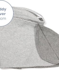 Doomoo Buddy Cover - Hoes voor Voedingskussen Buddy - Biologisch Katoen - 180 cm - Classic Light Grey