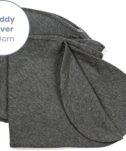 Doomoo Buddy Cover - Hoes voor Voedingskussen Buddy - Biologisch Katoen - 180 cm - Chine Anthracite