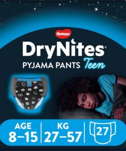 DryNites luierbroekjes - jongens - 8 tot 15 jaar (27 tot 57 kg) - 27 stuks - voordeelverpakking