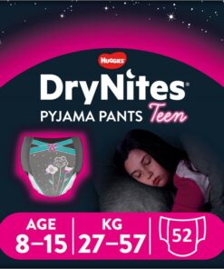 DryNites luierbroekjes - meisjes - 8 tot 15 jaar (27 - 57 kg) - 52 stuks - extra voordeel