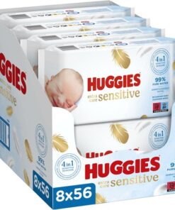 Huggies billendoekjes - Extra Care Sensitive - 8 x 56 stuks - voordeelverpakking