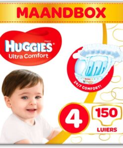 Huggies luiers - Maat 4 (7 tot 18 kg) - 150 stuks - Voordeelverpakking