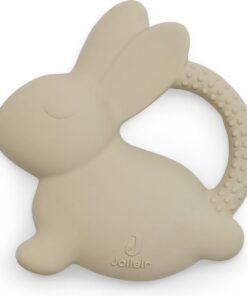 Jollein - Bijtring Rubber - Bijtringen Baby - Bunny - Nougat