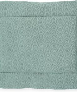 Jollein - Boxkleed (Ash Green) - River Knit - Katoen - Speelkleed Baby - 80x100cm