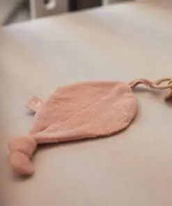 Jollein - Speendoekje Badstof Leaf (Pale Pink) - Speenknuffel, Speendoekje Baby, Speendoek - Polyester-katoen