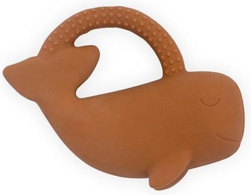 Jollein Bijtring Rubber Whale - Caramel