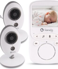Lionelo Premium Babyphone - Babyfoon 5.1 - Twee camera's - Bereik tot 300 m - Nachtmodus - 20 uur gebruikt
