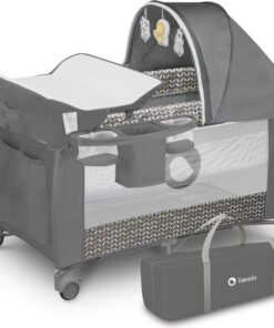 Lionelo Sven Plus - Meegroeibed - Campingbedje - 127x60cm - tot 15kg - SET 2in1 - Co-sleeper