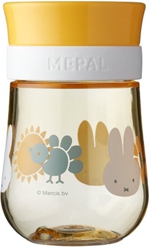 Mepal Mio 360° oefenbeker – 300 ml – Makkelijk vast te houden – Kinderservies – Nijntje explore