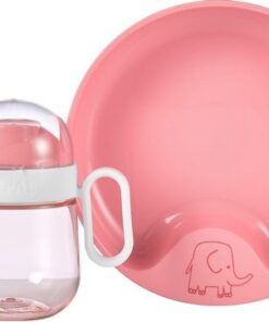 Mepal Mio babyservies set – 3-delig – Kraamcadeau – Kinderservies – Deep pink