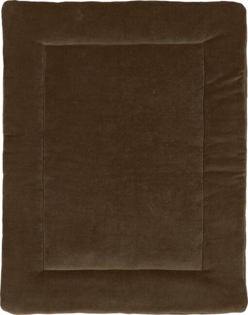 Meyco Baby Knit Basic boxkleed - chocolate - 77x97cm