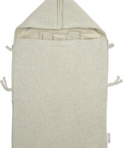 Meyco Baby Knit Basic voetenzak - sand melange - 40x82cm