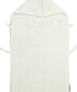 Meyco Baby Knots voetenzak - offwhite - 40x82cm