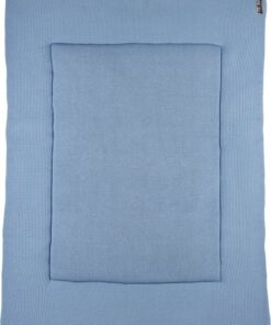 Meyco Baby Mini Relief boxkleed - biologisch - denim - 77x97cm