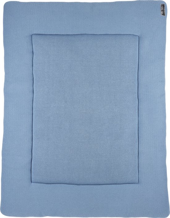 Meyco Baby Mini Relief boxkleed - biologisch - denim - 77x97cm