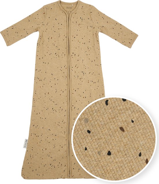 Meyco Rib Mini Spot Slaapzak - 110 cm - Toffee