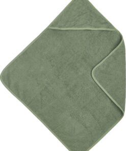 Meyco Baby Uni badcape - badstof - forest green - 75x75cm