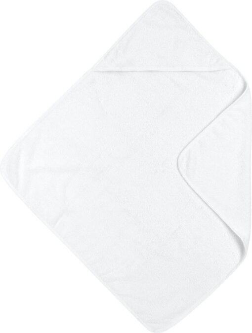 Meyco Baby Uni badcape - badstof - white - 75x75cm