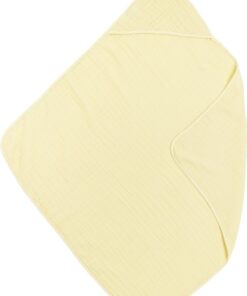 Meyco Baby Uni badcape - hydrofiel - soft yellow - 80x80cm