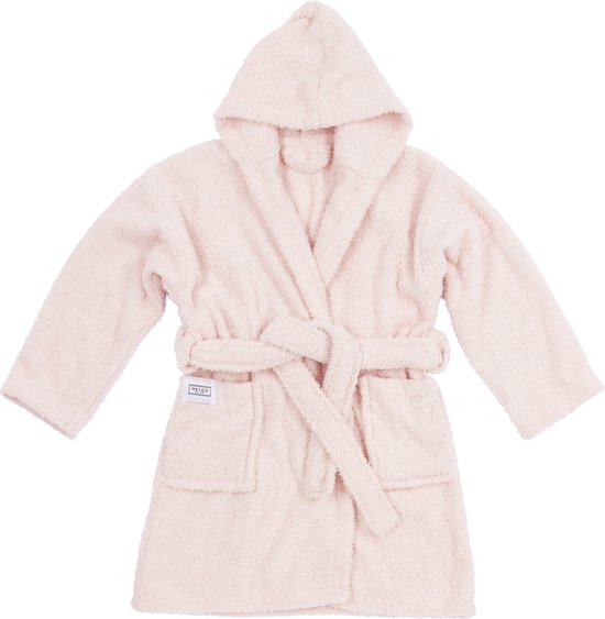 Meyco Baby Uni badjas - badstof - soft pink - 98/104