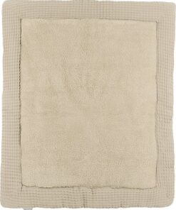 Meyco Baby Wafel Teddy boxkleed - sand - 80x100cm