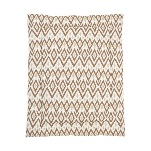 Meyco Ikat Boxkleed Sand / Toffee 77 x 97 cm